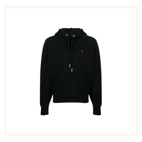 Ami Paris Ami De Coeur Small Logo Hoodie