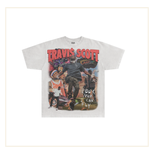 GREAZY TEES - Travis Scott Tee Vintage White