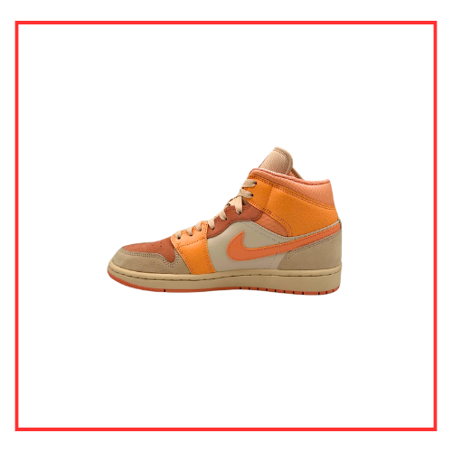 Air Jordan 1 Mid Apricot Orange (W) (Preloved) UK 8