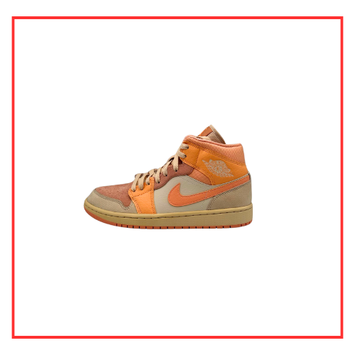 Air Jordan 1 Mid Apricot Orange (W) (Preloved) UK 8