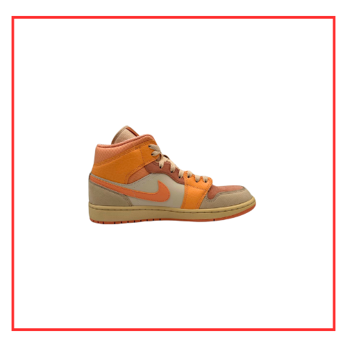 Air Jordan 1 Mid Apricot Orange (W) (Preloved) UK 8
