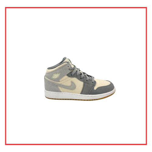 Air Jordan 1 Mid Coconut Milk Particle Grey (Preloved) UK 5