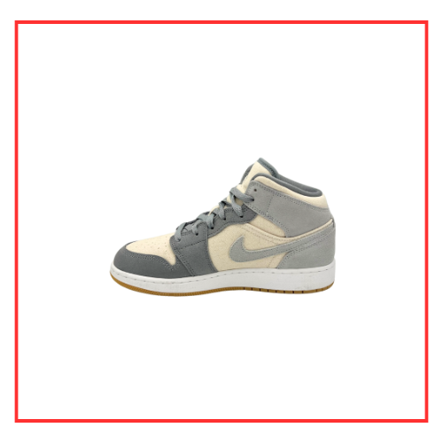 Air Jordan 1 Mid Coconut Milk Particle Grey (Preloved) UK 5