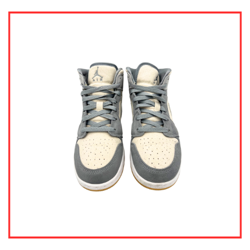 Air Jordan 1 Mid Coconut Milk Particle Grey (Preloved) UK 5