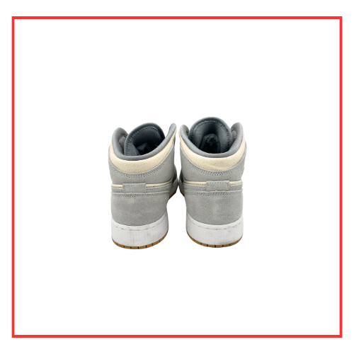 Air Jordan 1 Mid Coconut Milk Particle Grey (Preloved) UK 5