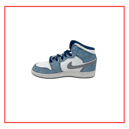 Air Jordan 1 Mid French Blue Fire Red (Preloved) UK 5.5