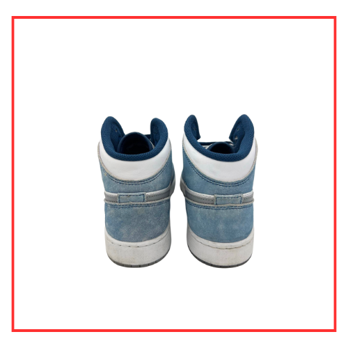 Air Jordan 1 Mid French Blue Fire Red (Preloved) UK 5.5
