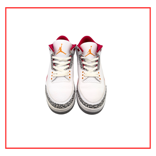 Air Jordan 3 Retro Cardinal Red (Preloved) UK 9.5