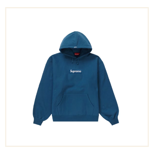 Supreme Box Logo Hooded Sweatshirt Blue (FW23)