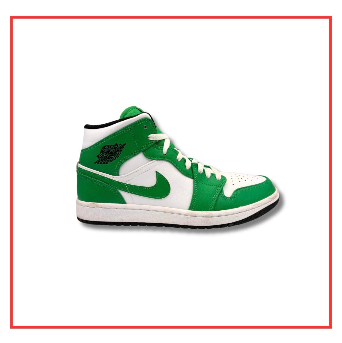 Air Jordan 1 Mid Lucky Green (Preloved) UK 7.5
