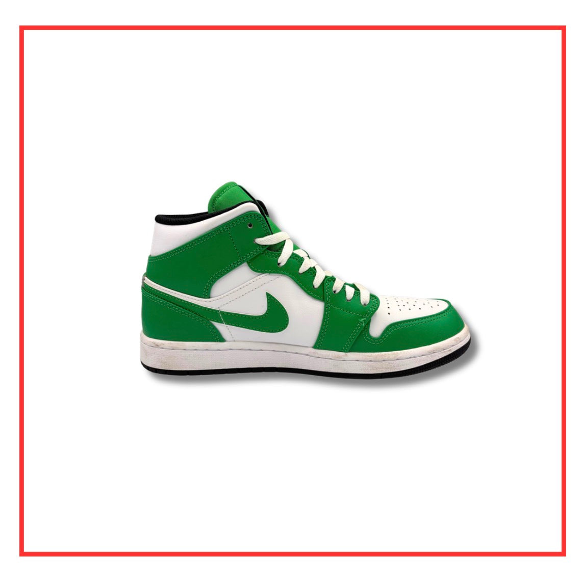 Air Jordan 1 Mid Lucky Green (Preloved) UK 7.5