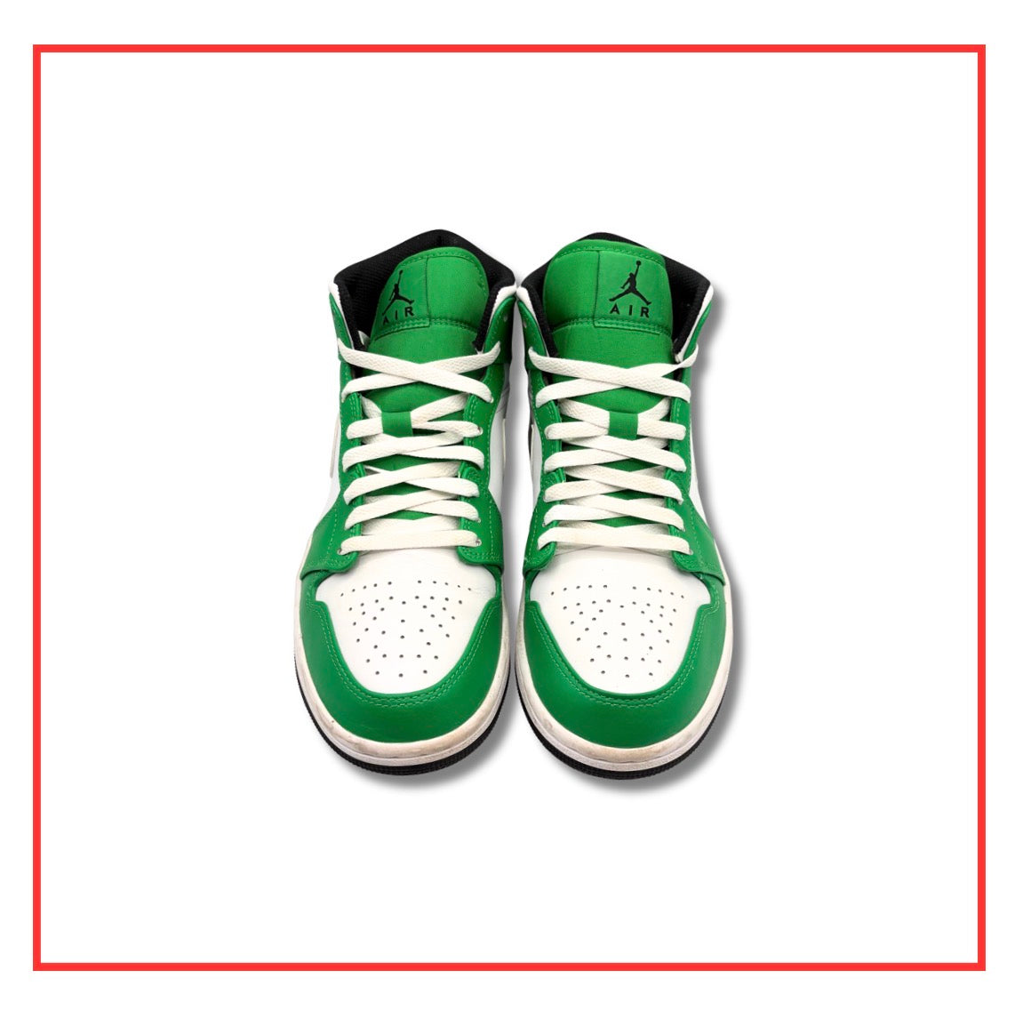 Air Jordan 1 Mid Lucky Green (Preloved) UK 7.5