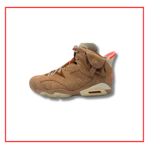 Travis Scott x Air Jordan 6 Retro British Khaki (Preloved) UK 10