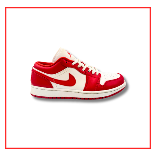 Air Jordan 1 Low Gym Red White (Preloved) UK 6.5