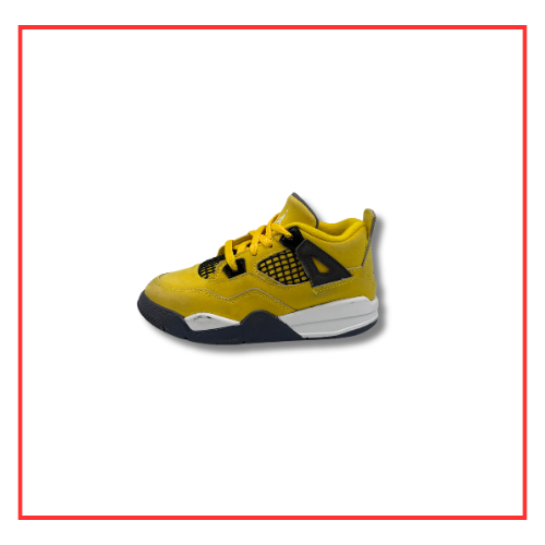 Air Jordan 4 Retro Lightning (2021) (TD) (Preloved) UK 9.5C