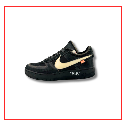 Nike Air Force 1 Low Off-White Black (Preloved) UK 10