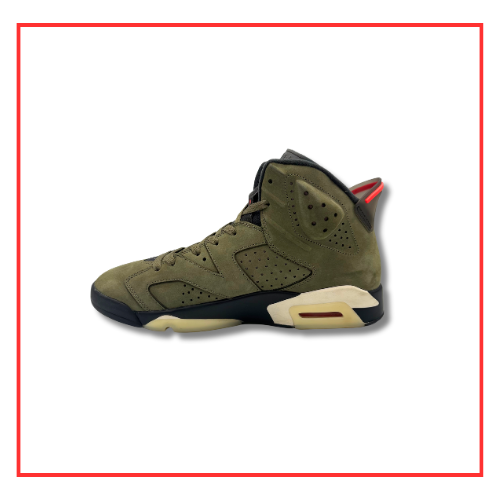 Travis Scott x Air Jordan 6 Olive (2019) (Preloved) UK 10