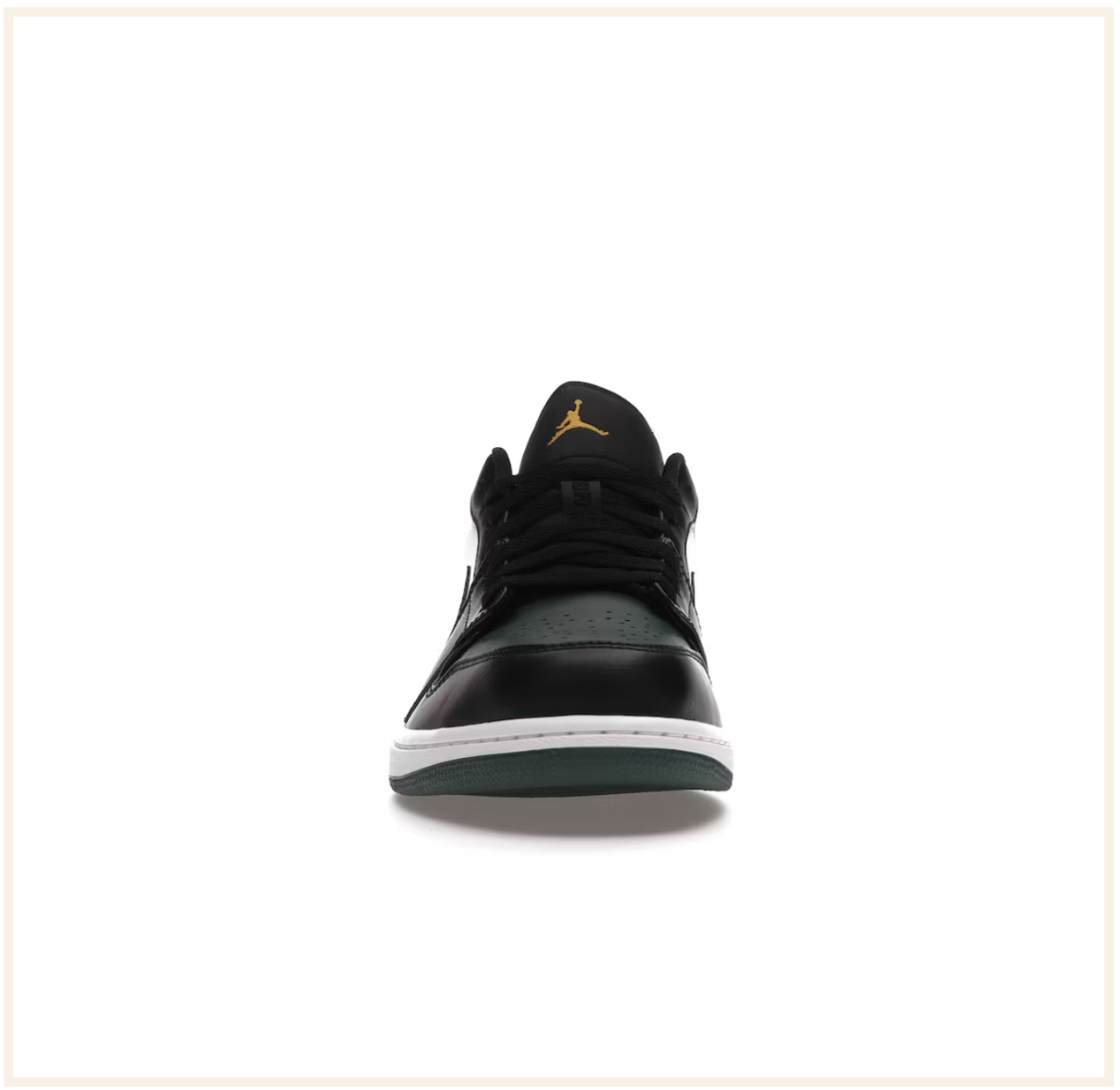 Air Jordan 1 Low Black Green Toe (2021)