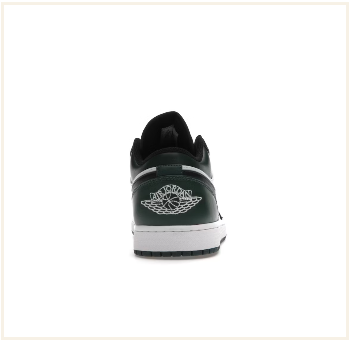 Air Jordan 1 Low Black Green Toe (2021)