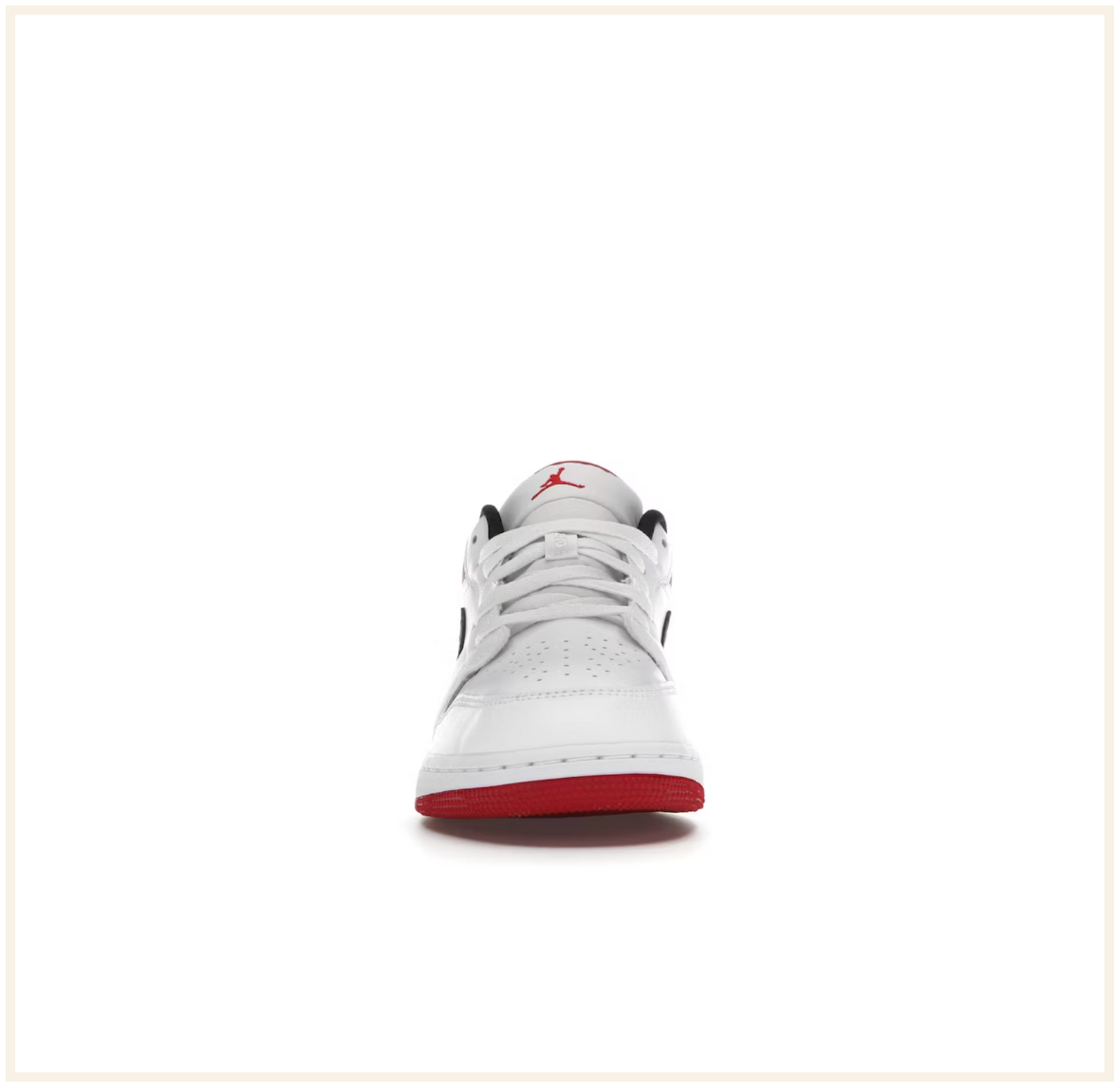 Air Jordan 1 Low White Gym Red (GS) (2021)