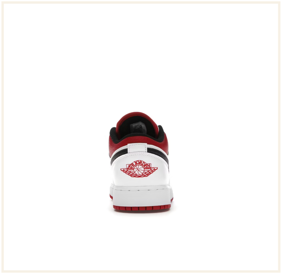 Air Jordan 1 Low White Gym Red (GS) (2021)