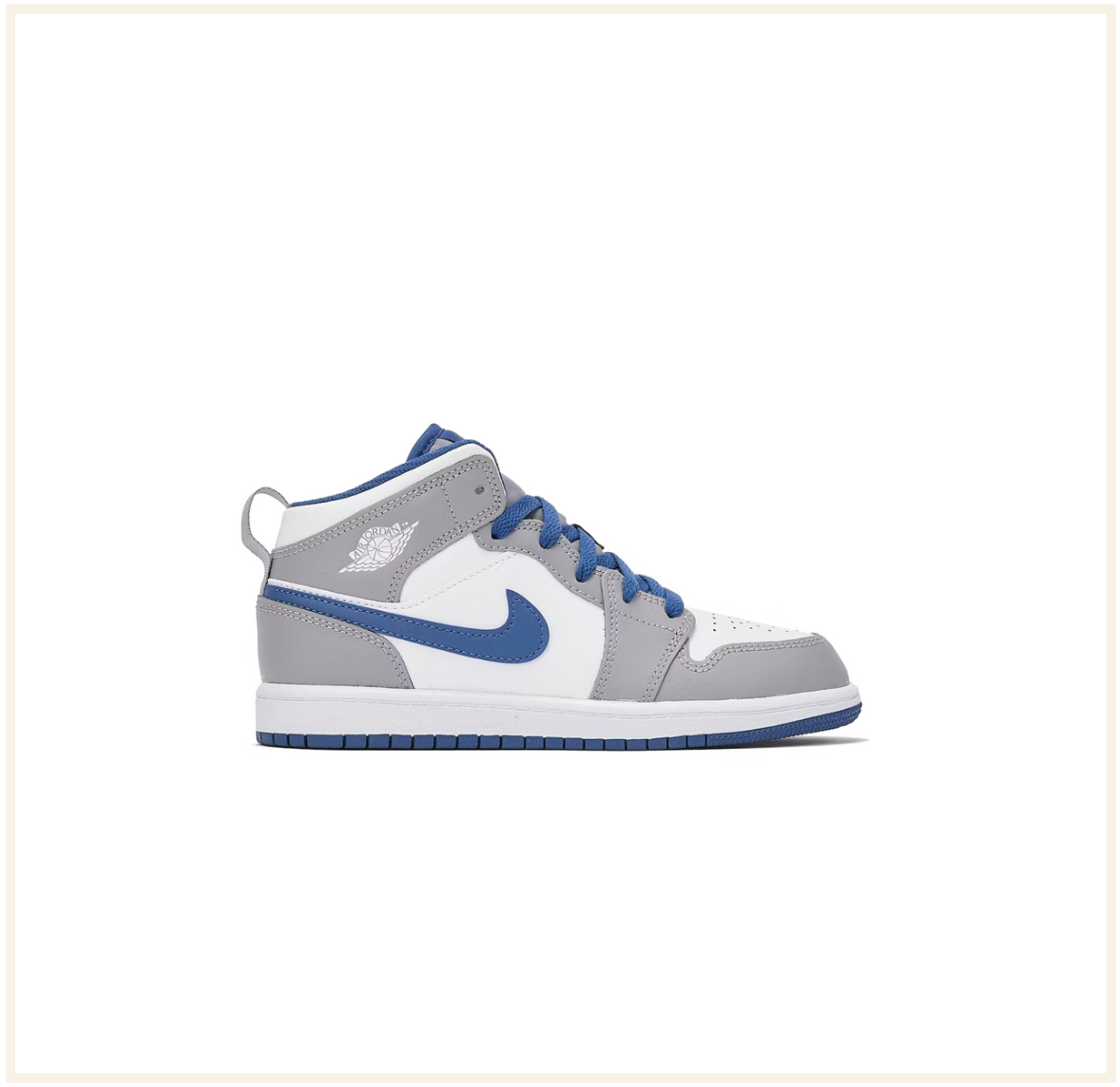 Air Jordan 1 Mid True Blue Cement (PS)
