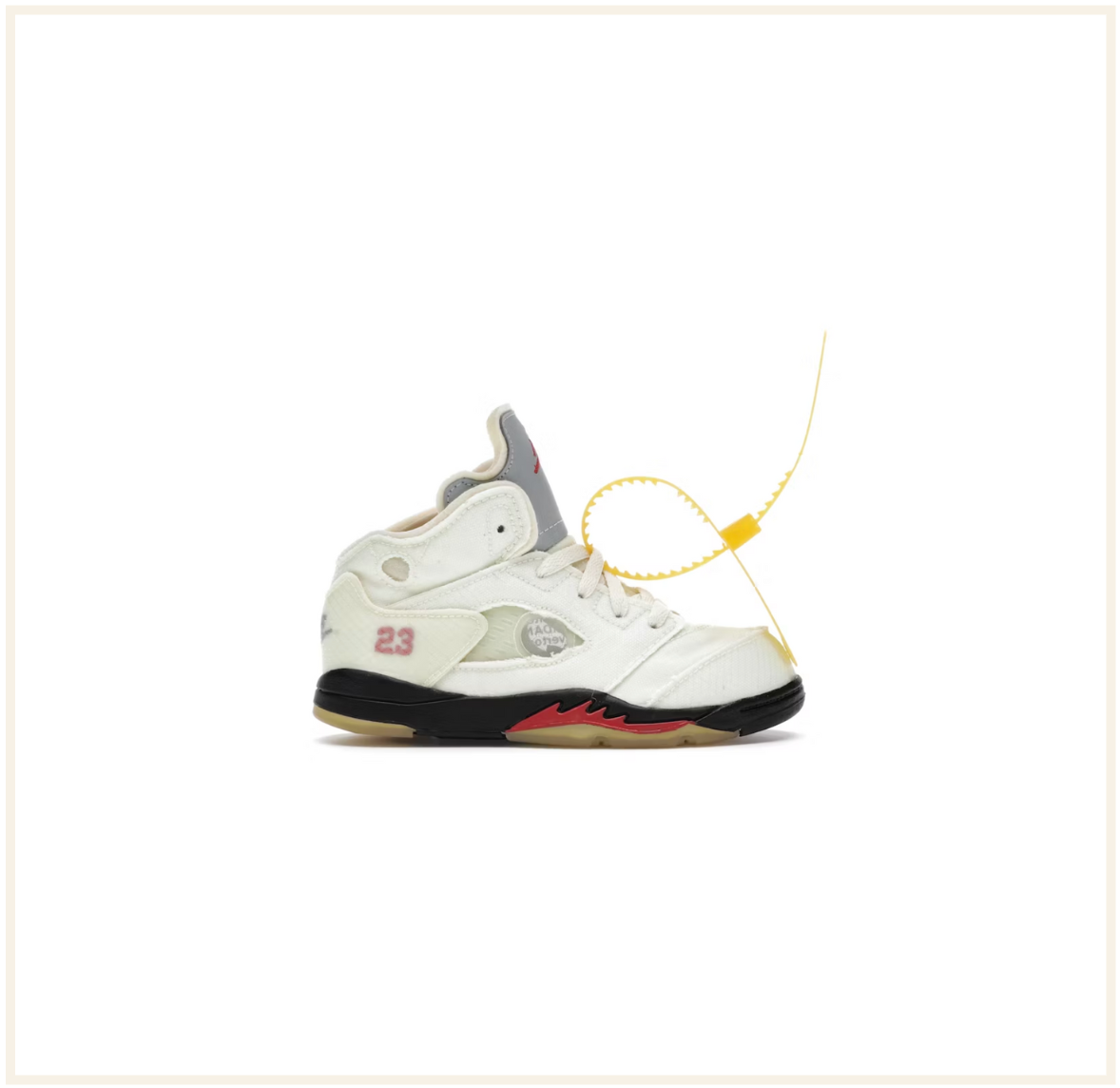 Off-White x Air Jordan 5 Retro Sail (TD)