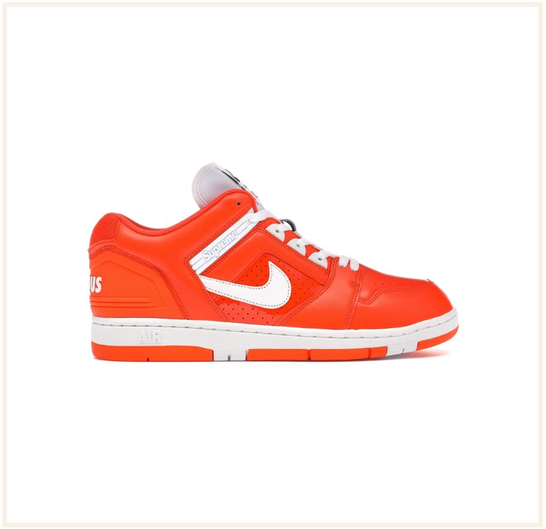Orange Supreme X Nike Af2 Supreme X Nike SB Air Force Low Orange