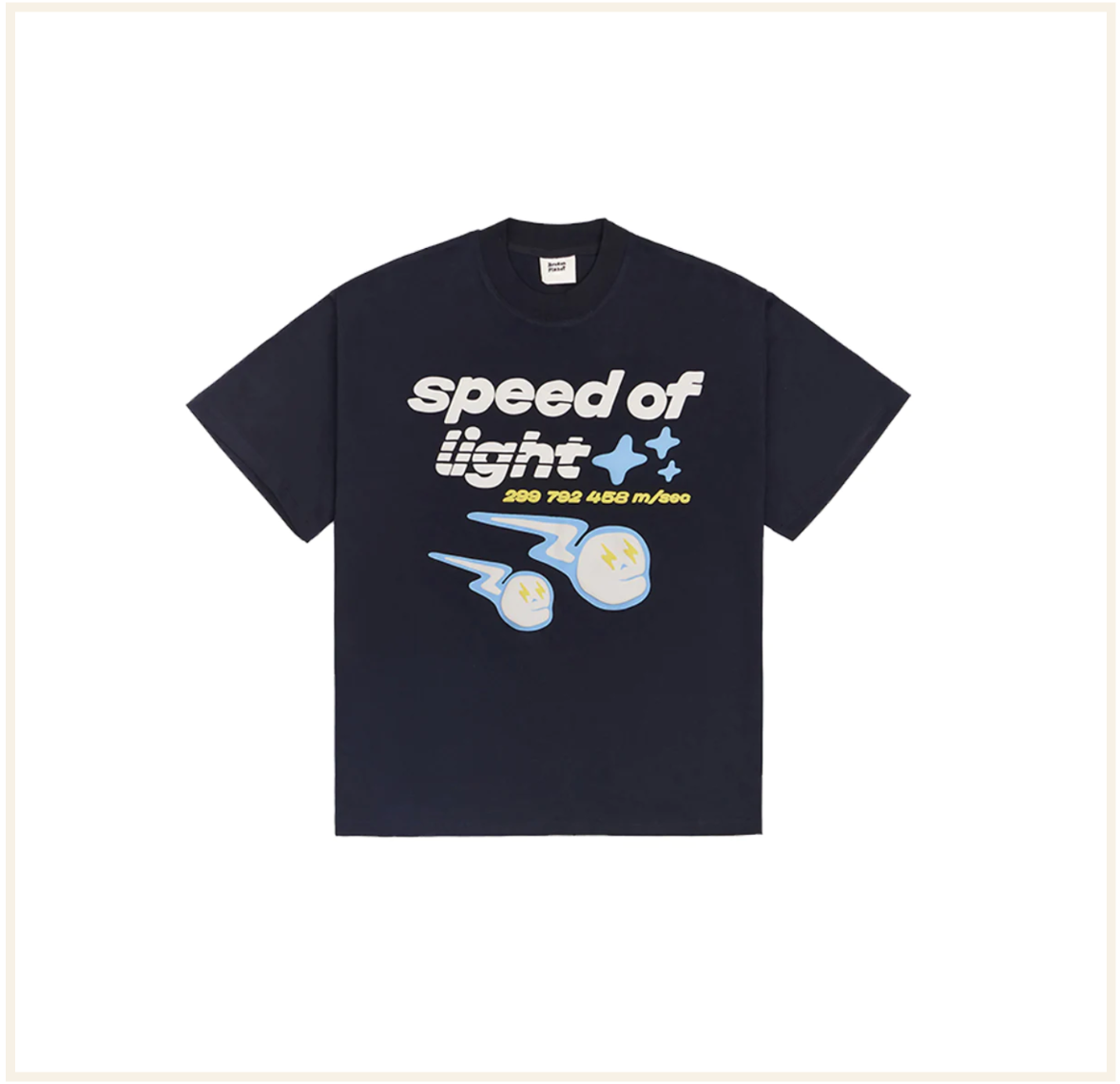 Broken Planet Speed Of Light T-Shirt Midnight Black