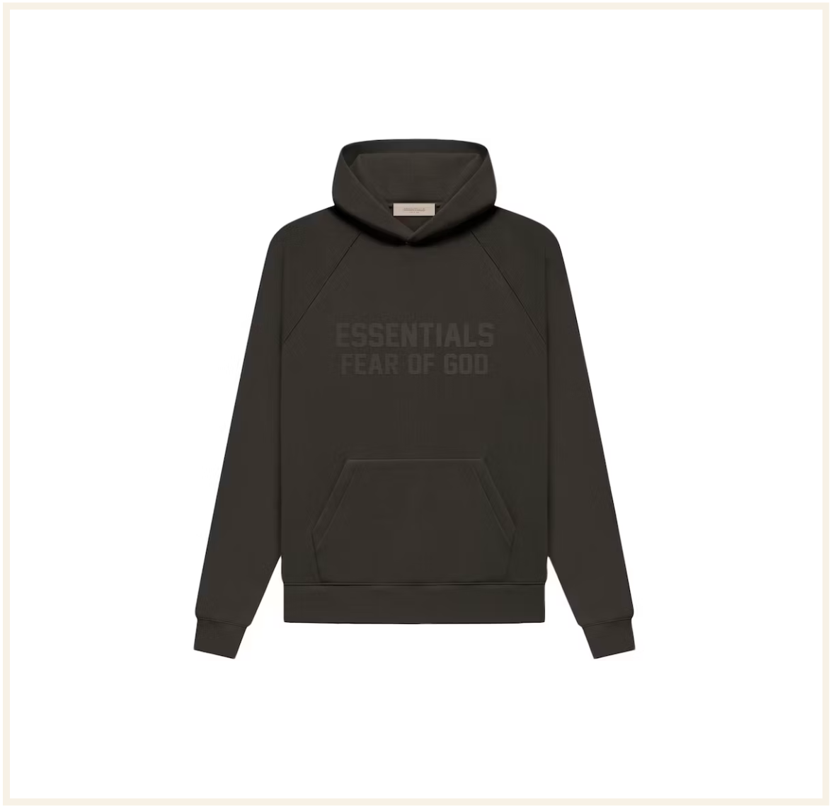 トップス fear of god merch hoodie Fear of God Essentials Hoodie Off-Black