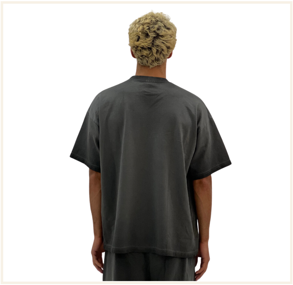 PAPERROUNDLDN GREY WAR TEE