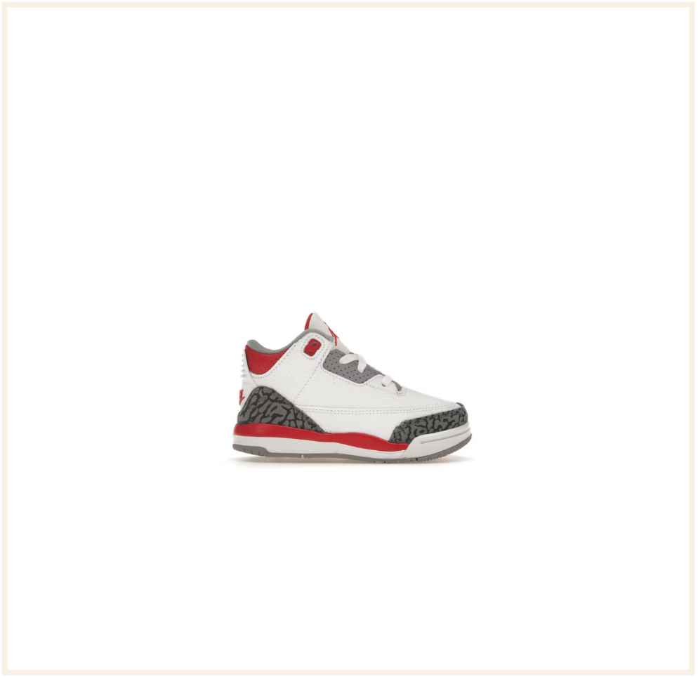 Air Jordan 3 Retro Fire Red (TD)