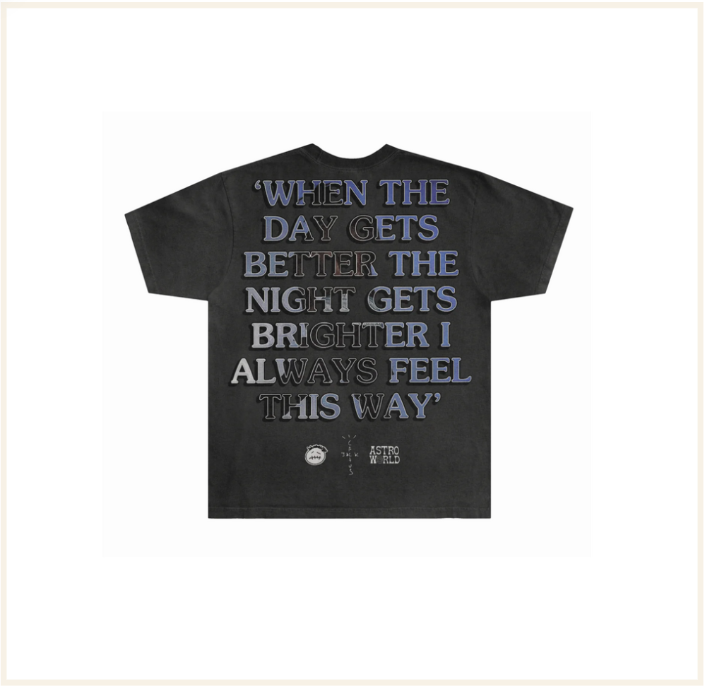GREAZY TEES - Travis Scott Tee Vintage Black