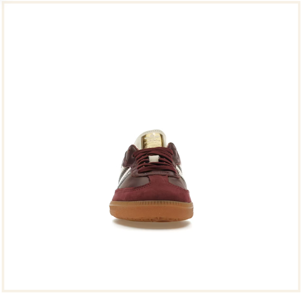 adidas Samba OG Maroon Gold Metallic (W)