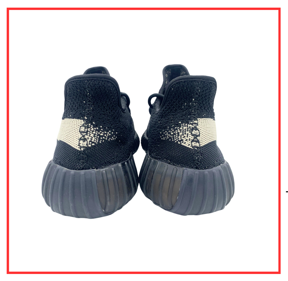 adidas Yeezy Boost 350 v2 Core Black White (Preloved) UK 12.5