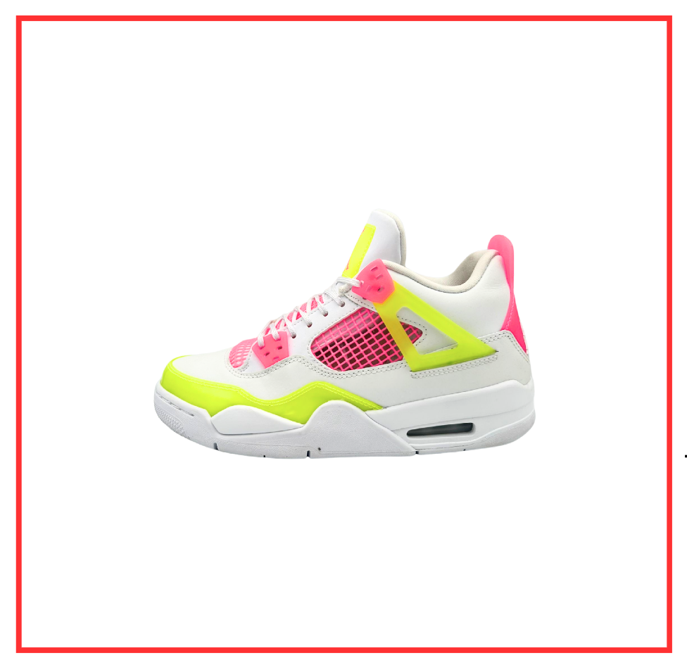 Air Jordan 4 Retro Lemon Pink (GS) (Preloved) UK 6 | EU 39