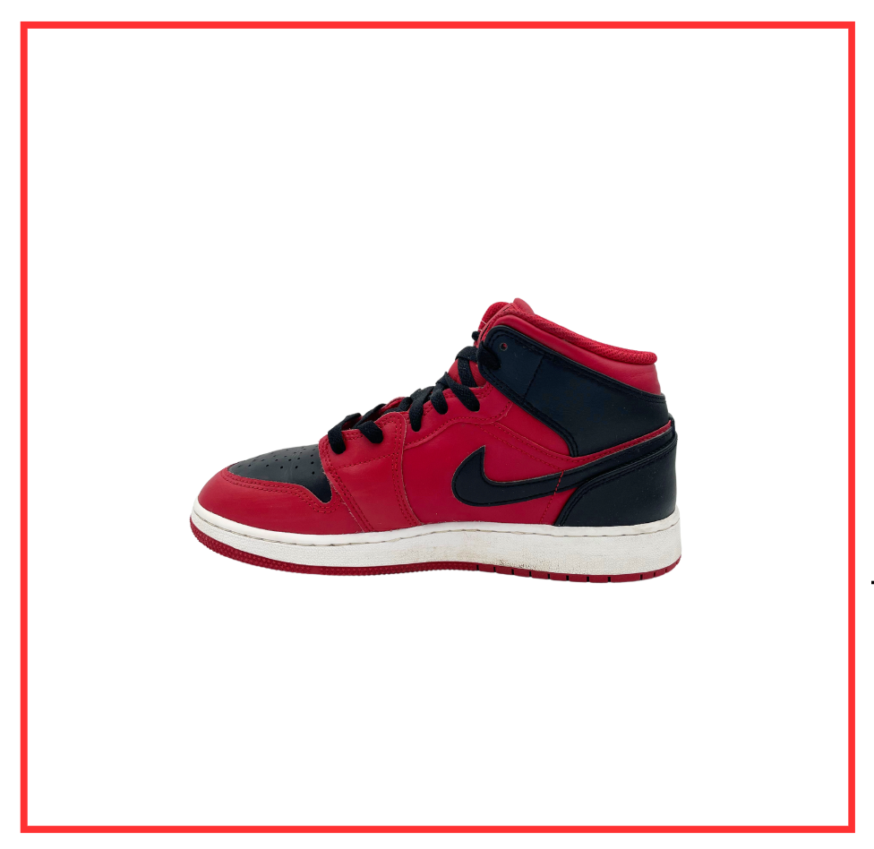 Air Jordan 1 Mid Reverse Bred (GS) (2021) (Preloved) UK 6 | EU 40