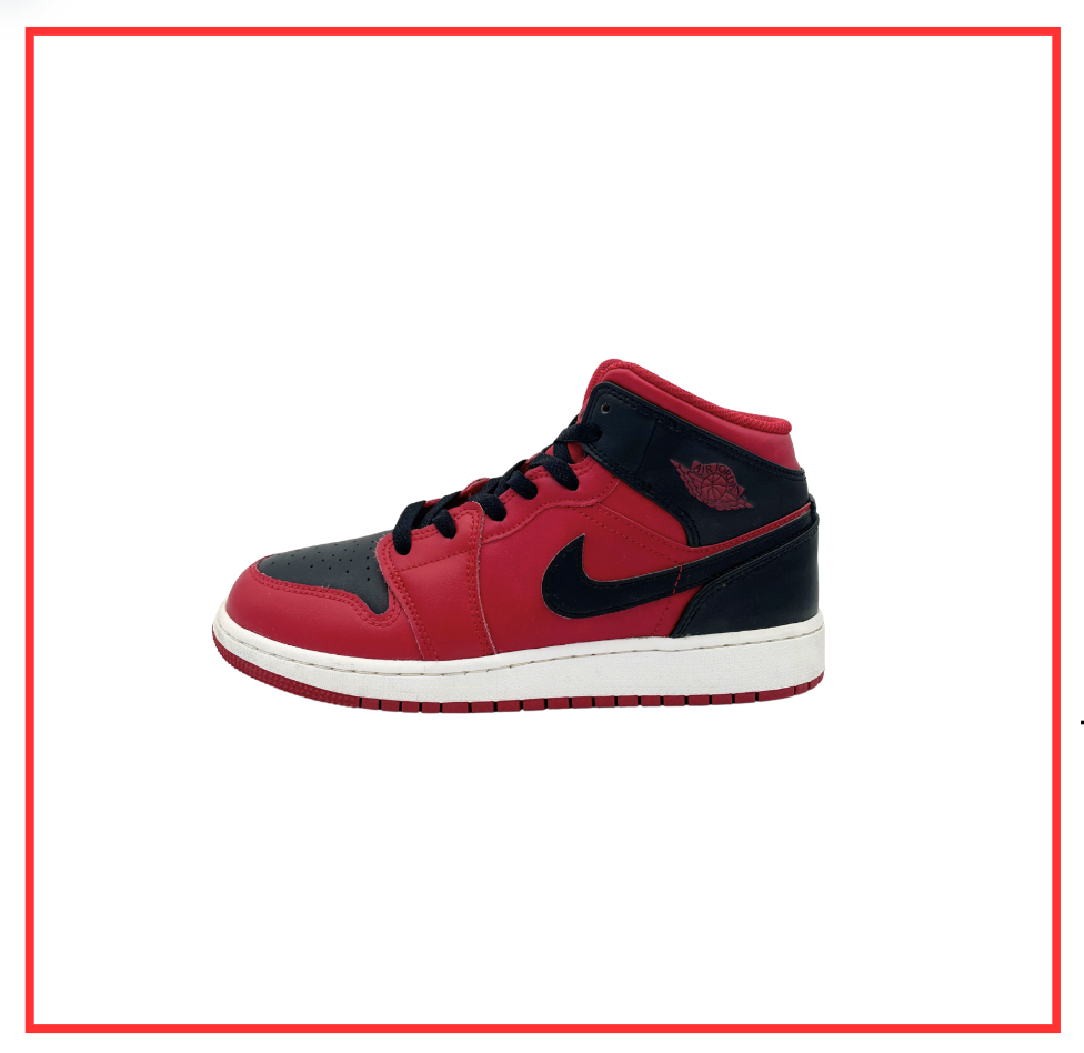 Air Jordan 1 Mid Reverse Bred (GS) (2021) (Preloved) UK 6 | EU 40