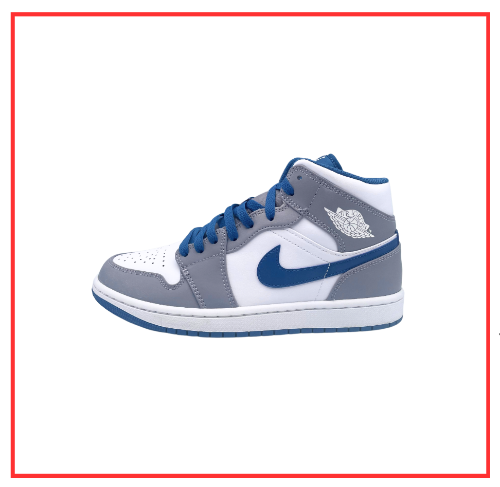 Air Jordan 1 Mid True Blue Cement (2022) (Preloved) UK 7