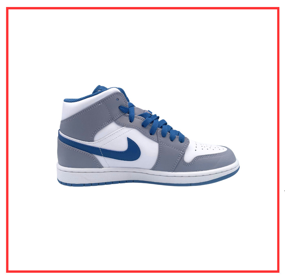 Air Jordan 1 Mid True Blue Cement (2022) (Preloved) UK 7