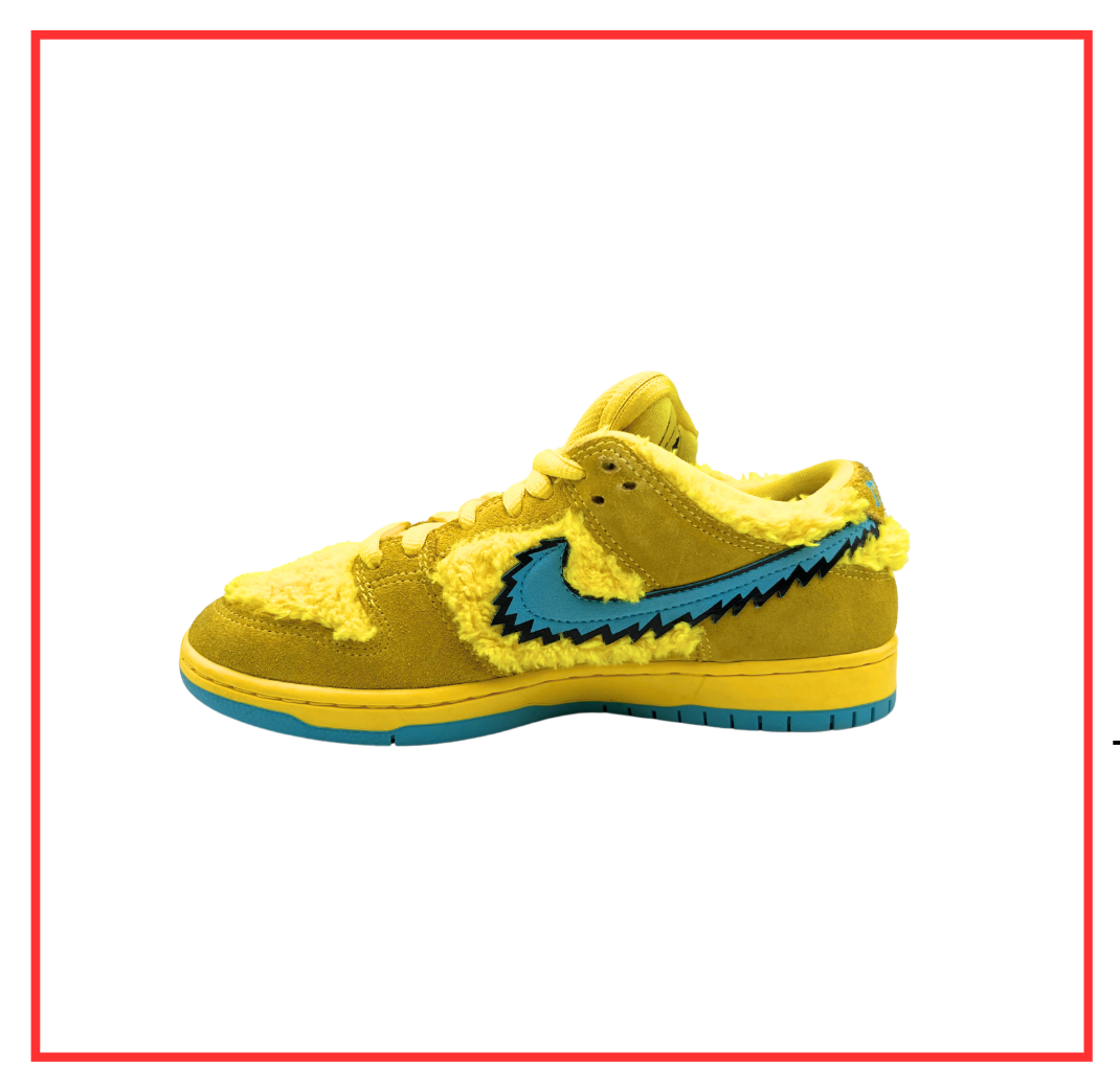 Nike SB Dunk Low Grateful Dead Bears Opti Yellow (Preloved) UK 6 | EU 40