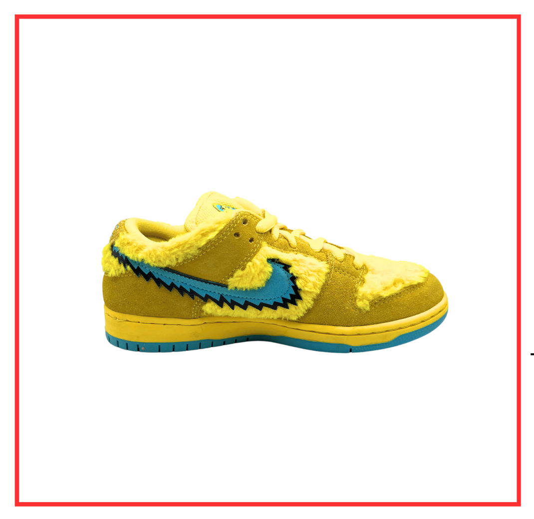 Nike SB Dunk Low Grateful Dead Bears Opti Yellow (Preloved) UK 6 | EU 40