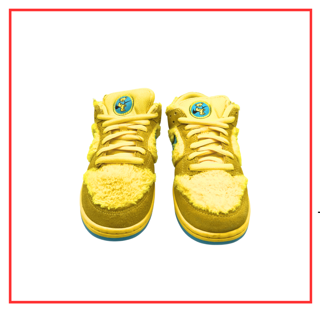 Nike SB Dunk Low Grateful Dead Bears Opti Yellow (Preloved) UK 6 | EU 40