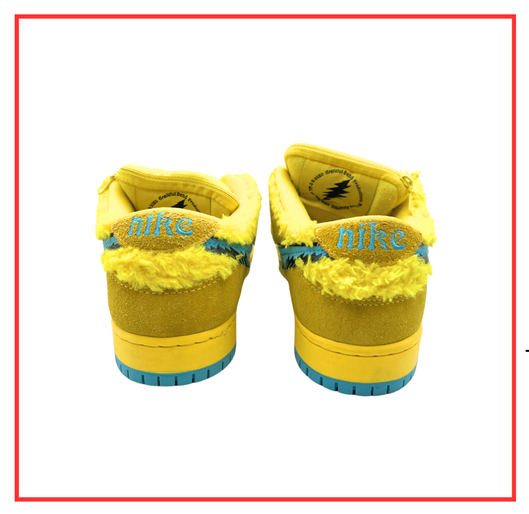 Nike SB Dunk Low Grateful Dead Bears Opti Yellow (Preloved) UK 6 | EU 40