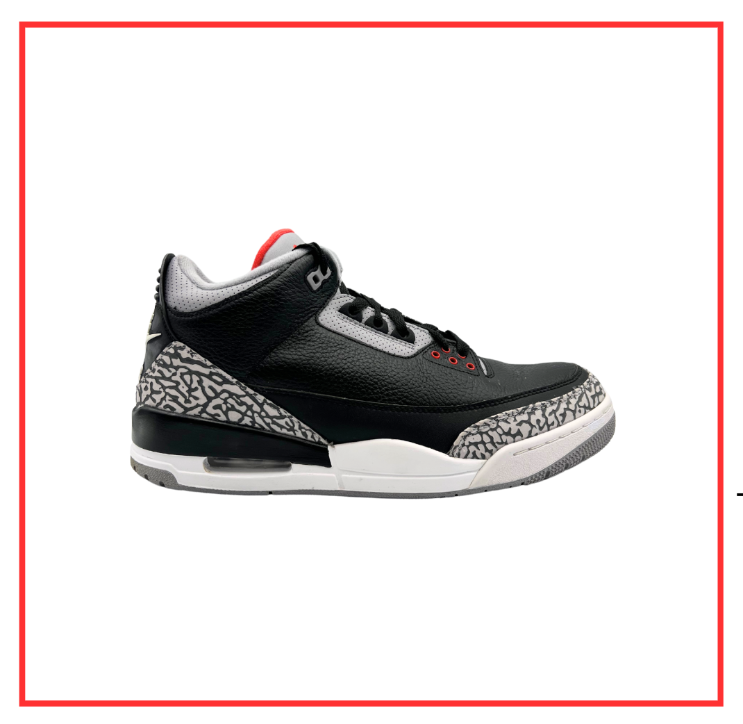 Air Jordan 3 Retro Black Cement (2018) (Preloved) UK 11