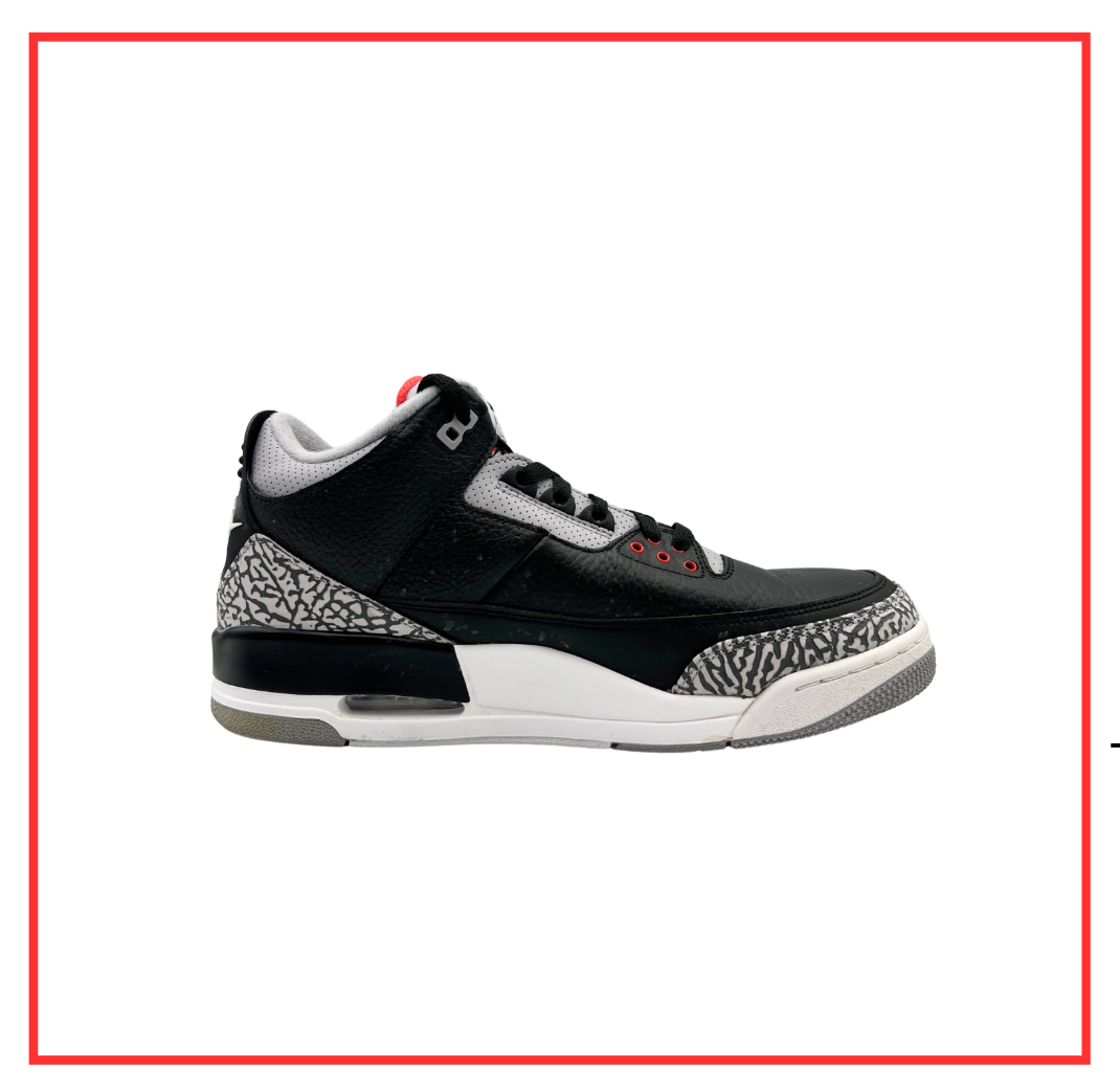 Air Jordan 3 Retro Black Cement (2018) (Preloved) UK 11