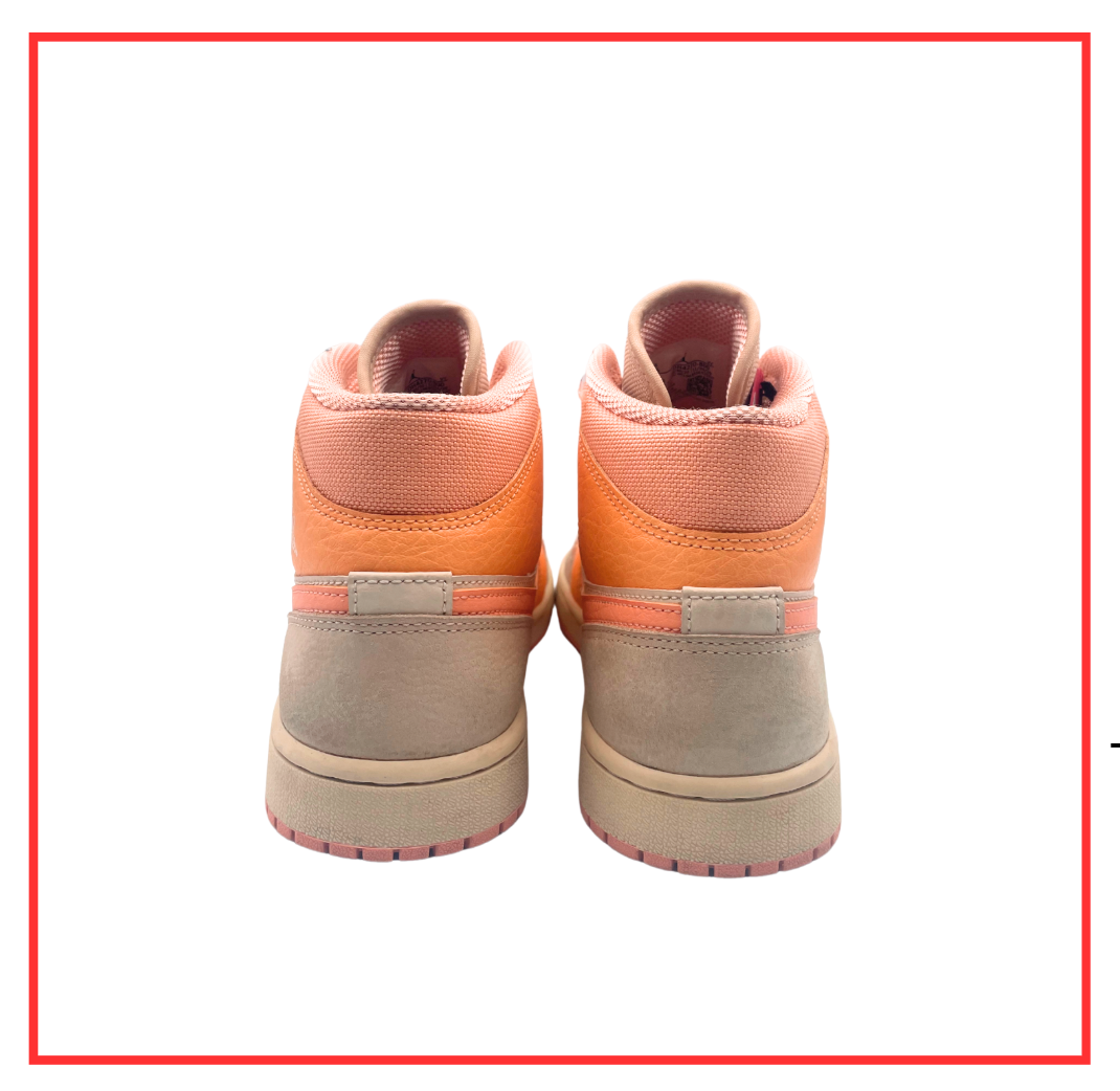 Air Jordan 1 Mid Apricot Orange (W) (Preloved) UK 6