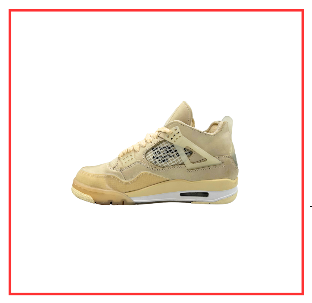 Off-White™️ x Air Jordan 4 Retro Sail (W) (Preloved) UK 4.5