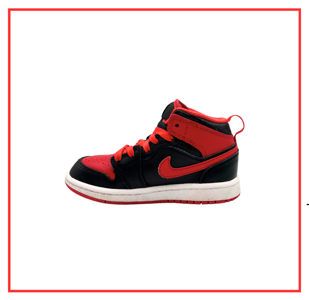 Air Jordan 1 Mid Alternate Bred (PS) (Preloved) UK 10.5C