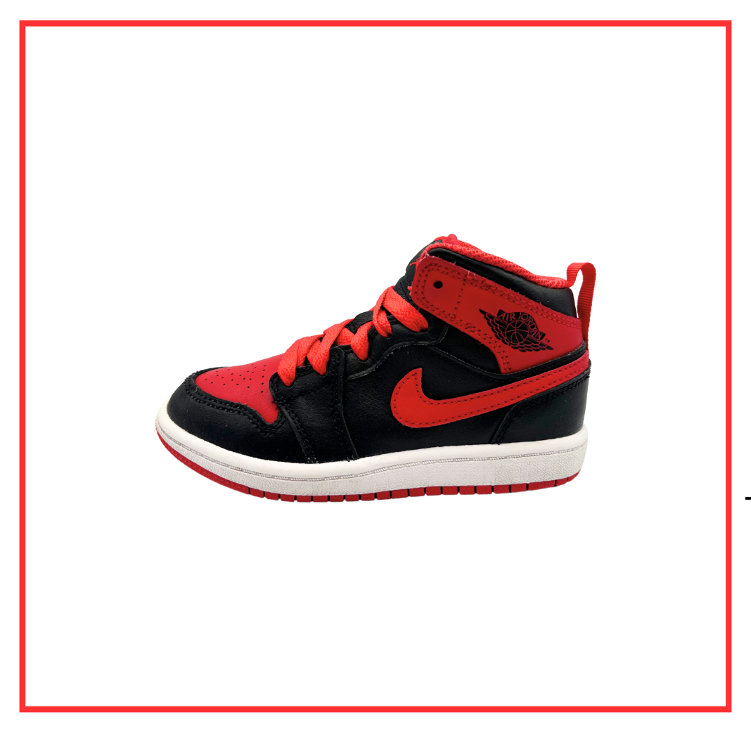 Air Jordan 1 Mid Alternate Bred (PS) (Preloved) UK 10.5C